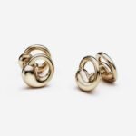 Elegant Gold Earrings for Women, Custom Name Design, French Minimalist Luxury Jewelry Gift